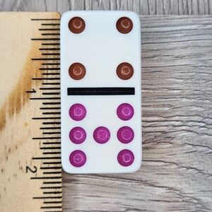 4:7 Replacement Dominoes Large Dot Shiny Color 2 X 1 X 5/8th
